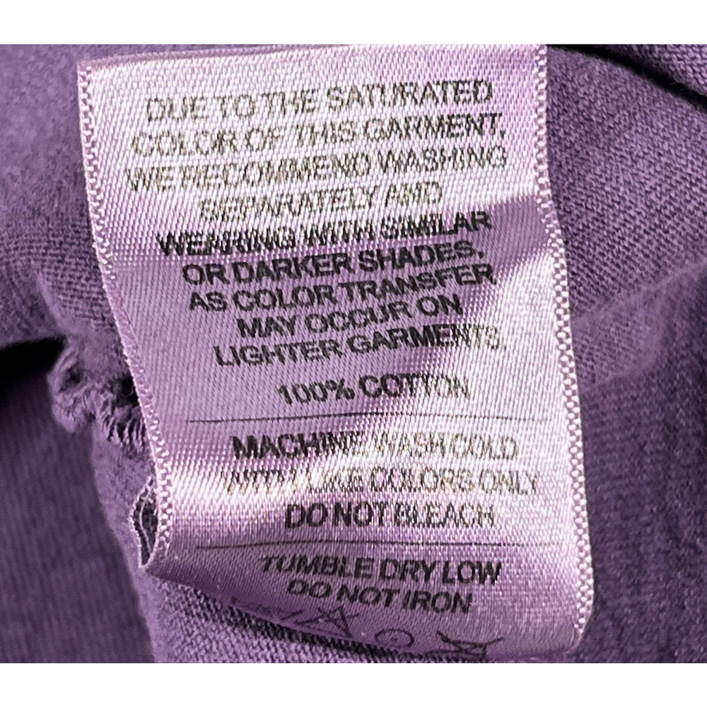 American Giant Classic Cotton Crew Tee Womens Extra Small Purple T Shirt - Picture 8 of 9